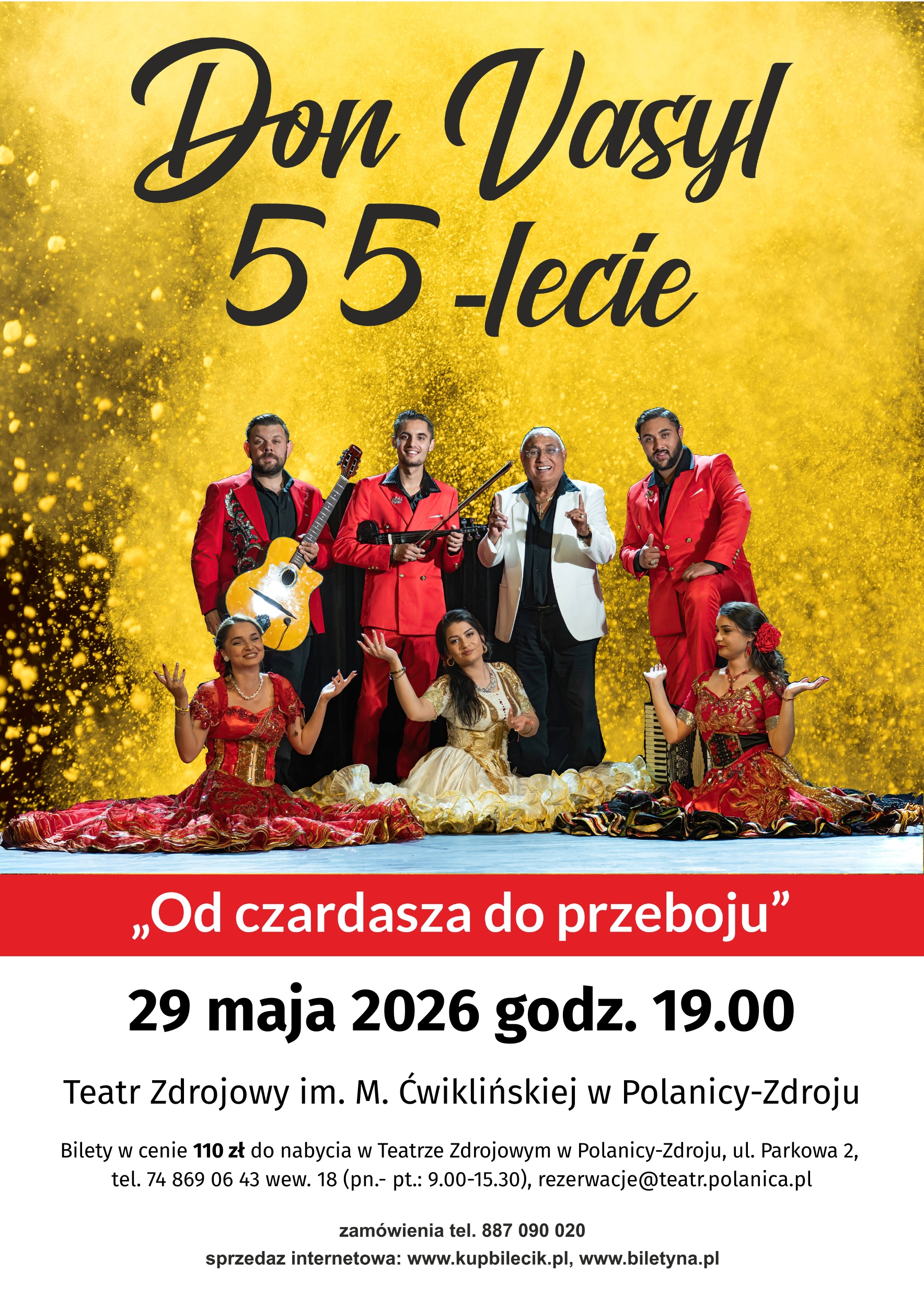 Don Vasyl &ndash; jubileusz 55 &ndash; lecia . Koncert &bdquo; Od czardasza do przeboju&rdquo;