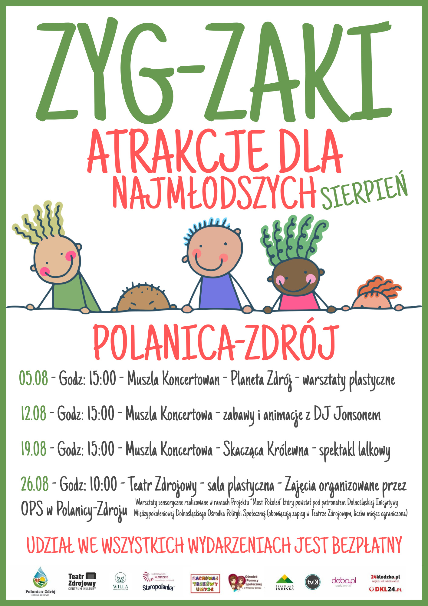 Zyg-zaki Atrakcje dla najmłodszych - Warsztaty sensoryczne organizowane przez OPS w Polaicy-Zdroju
