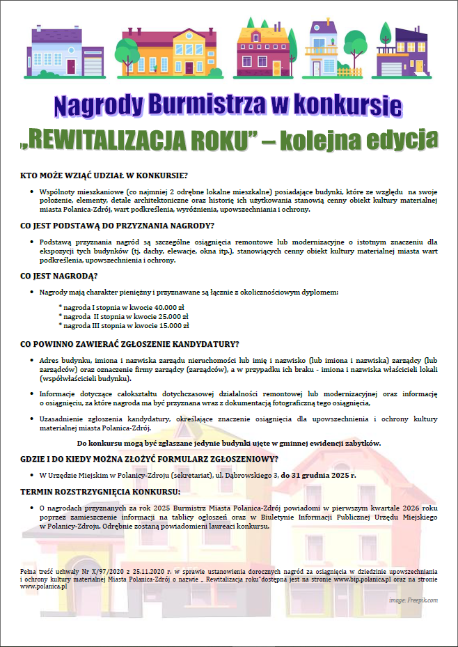 REWITALIZACJA ROKU - Kolejna edycja