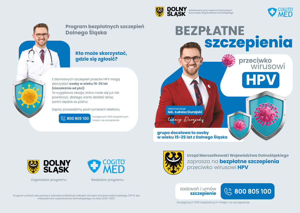 program z zakresu profilaktyki zdrowotnej pn. &bdquo;Program polityki zdrowotnej w zakresie profilaktyki zakażeń wirusem brodawczaka ludzkiego (HPV) dla mieszkańc&oacute;w wojew&oacute;dztwa dolnośląskiego na lata 2025&ndash;2027&rdquo;