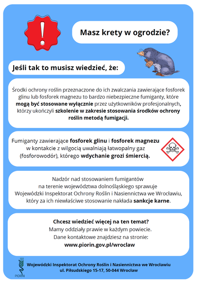 Stosowanie środk&oacute;w ochrony roślin - ulotka informacyjna